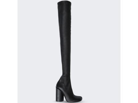 Burberry | Women | Check Print Anita Boots | Black Sale