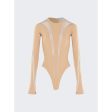 Mugler | Women | Long-sleeve Sheer Panel Bodysuit Sale