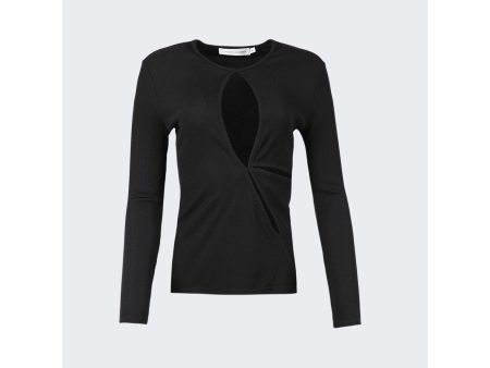 Christopher Esber | Women | Anglaise Long Sleeve Top | Black Online Hot Sale