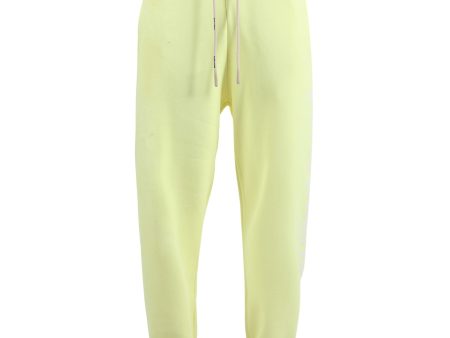 Palm Angels | Men | Logo Drawstring Motif Sweatpants | Fluorescent Yellow For Discount