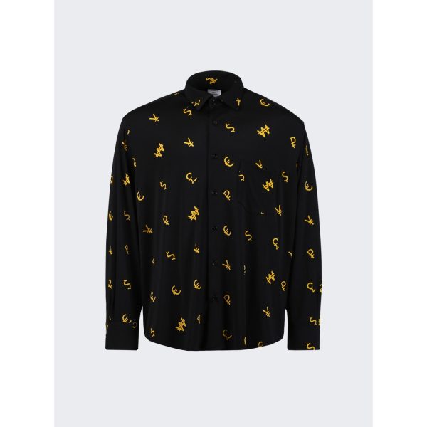 Vetements | Currency Fluid Jersey Shirt | Black For Cheap