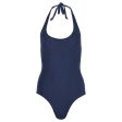 Lisa Marie Fernandez | Women | Amber Terry Cloth Maillot Swimsuit | Navy Hot on Sale