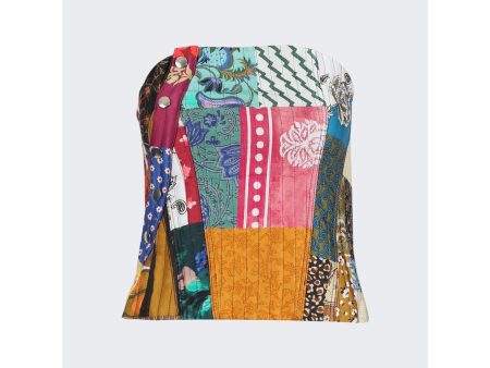 Marques Almeida | Women | Patchwork Corset Top | Multicolor Online now