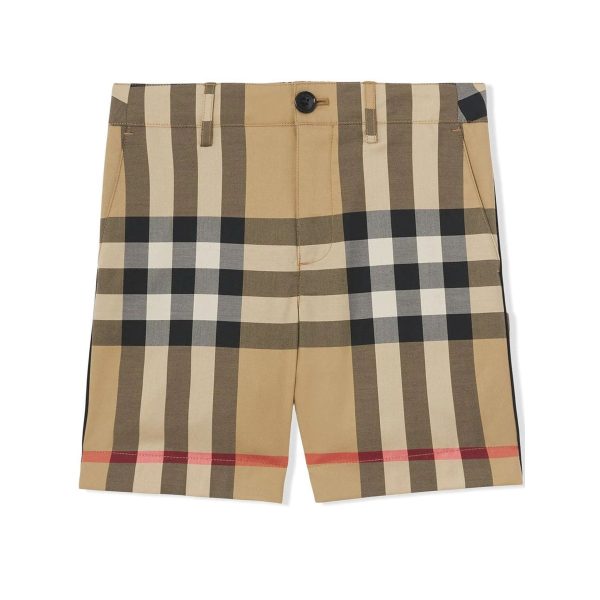 Burberry Kids | Kids Checkered Shorts Archive Beige Online Sale