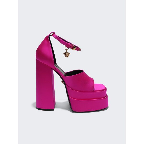 Versace | Women | Medusa Aevitas Platform Sandals | Deep Fuchsia Online Sale