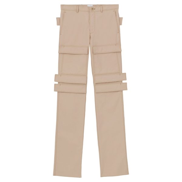 Burberry | Men | Panel Cargo Trousers Soft Fawn on Sale