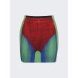 Y Project | Women | Jean Paul Gaultier Trompe-l oeil Janty Mini Skirt | Red x Green Discount