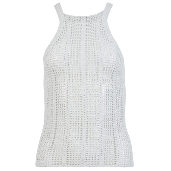 Dion Lee | Women | Open Crochet Tank Clear Blue on Sale