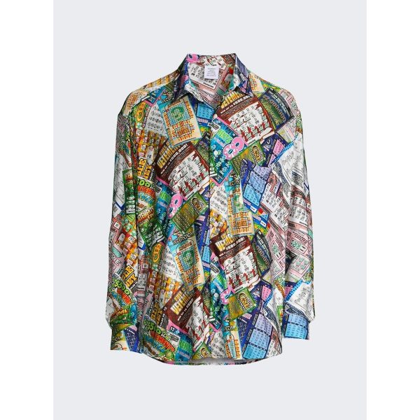 Vetements | Lottery Fluid Jersey Shirt | Multicolor Supply