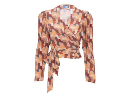 LHD | Bonifacio Abstract Odalys Blouse | Neutral on Sale