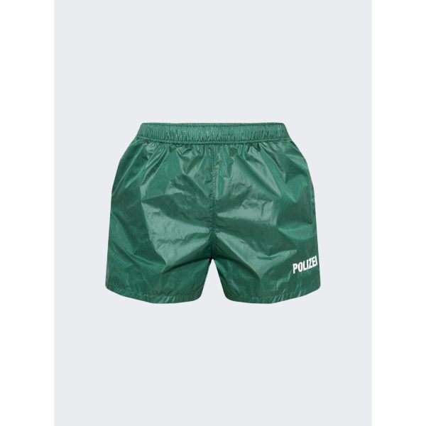 Vetements | Men | Polizei Swim Shorts | Police Green on Sale