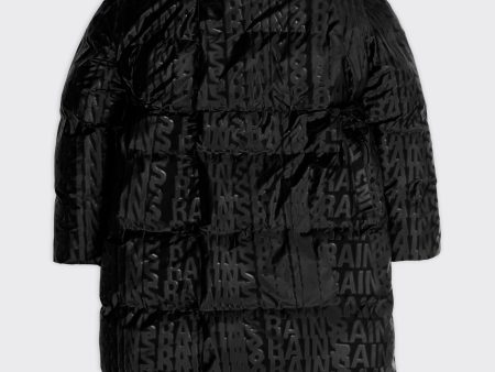 Puffer W Coat | Black monogram Hot on Sale