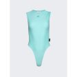 Courrèges | Women | Tech Jersey Twist Bodysuit | Turquoise Online Hot Sale