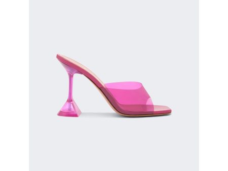 Amina Muaddi | Women | Lupita Glass Slipper Sandals | Magenta For Discount