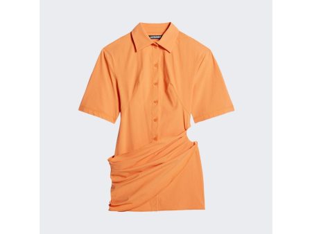 Jacquemus | Women | La Robe Camisa | Orange Fashion