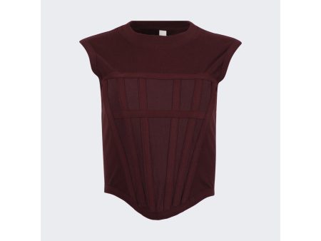 Dion Lee | Women | Corset Tank Top | Oxblood For Discount