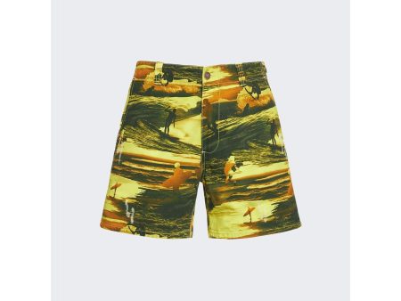 ERL | Men | Unisex Printed Cargo Shorts | Acid Sunset Fashion