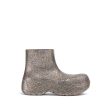 Bottega Veneta | Women | Puddle Glitter Rubber Ankle Boots | Silver Multicolor on Sale