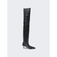 Alexander Wang | Women | Viola 65 High Hip Boot Asphalt on Sale