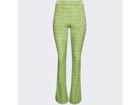 Versace | Women | Logo Pants | Green Fashion