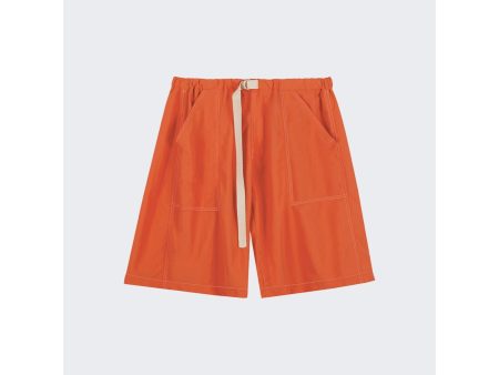 Ouest Paris | Men | Oversized Climbing Shorts | Orange Online Sale