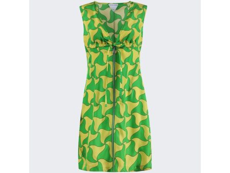 Bottega Veneta | Women | Wavy Triangle Print Dress | Parakeet x Kiwi Online Sale