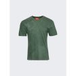 Notsonormal | Men | Splashed Short Sleeve Tee | Grama Green Sale