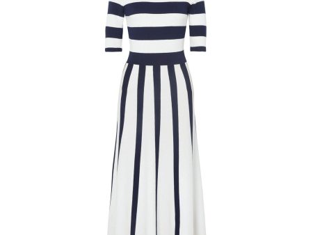 Gabriela Hearst | Women | Capote Dress | Blue X White Sale