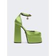 Versace | Women | Medusa Aevitas Platform Pumps | Acid Lime Green Fashion