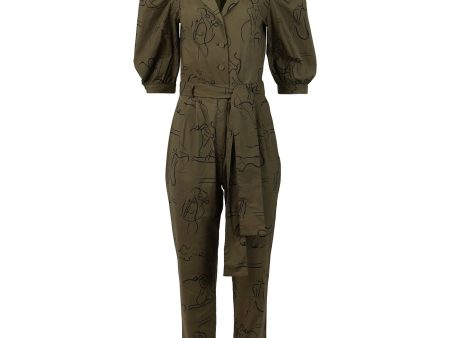 LHD | Women | Casitas Jumpsuit | Army Green Hot on Sale