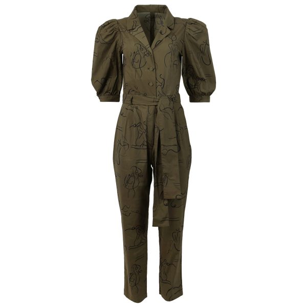 LHD | Women | Casitas Jumpsuit | Army Green Hot on Sale