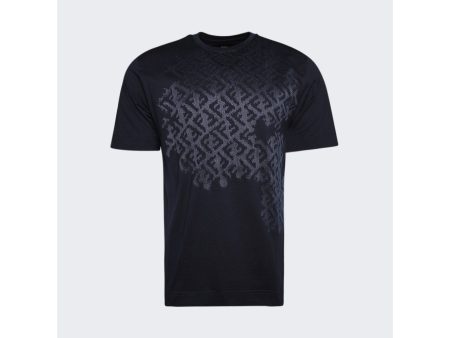 Fendi | Men | Ff Spot T-shirt | Navy Hot on Sale