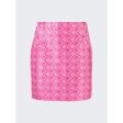 Marine Serre | Women | Moon Diamant Regenerated Jacquard Mini Skirt | Pink Fashion