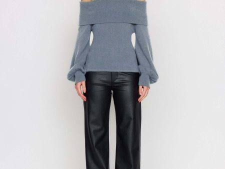 Brianna Sweater | Dusty Blue For Discount