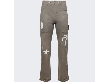 Palm Angels | Night Sky Cargo Pants Military Green Online Hot Sale