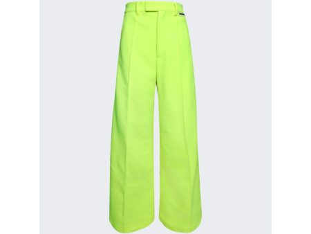 Vetements | Fleece Tailored Pants | Flurorescent Yellow Supply