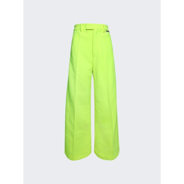 Vetements | Fleece Tailored Pants | Flurorescent Yellow Supply