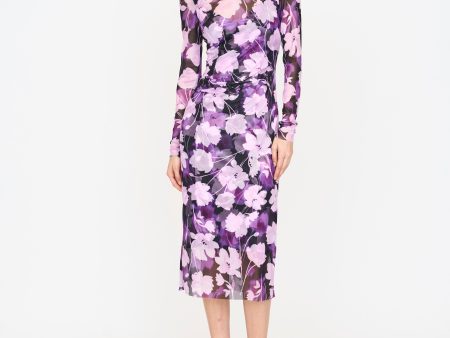 Aubrey Dress | Violet Shadow Flower Online now