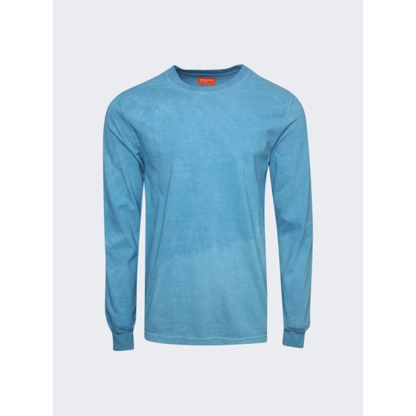 Notsonormal | Men | Splashed Long-sleeve Tee | Sky Blue Cheap