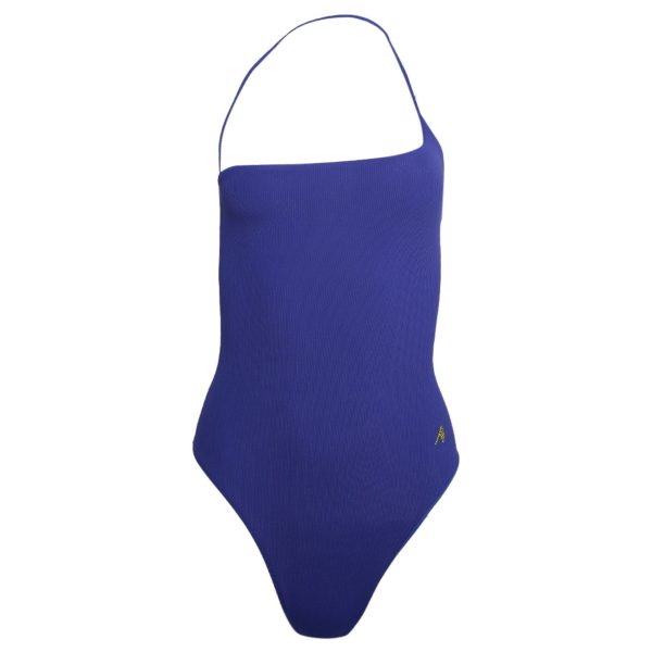 The Attico | Women | Asymmetric One-piece Swimsuit | Sapphire Blue Hot on Sale