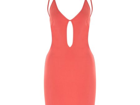 Zeynep Arcay | Women | Key Hole Mini Dress | Pink Discount