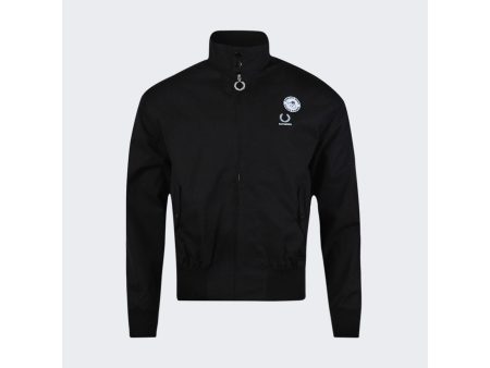 Fred Perry x Raf Simons | Men | Embroidered Harrington Jacket | Black For Discount