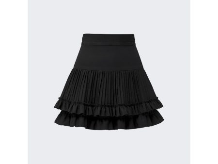 Brandon Maxwell | Women | Poplin Mini Skirt | Black Online now