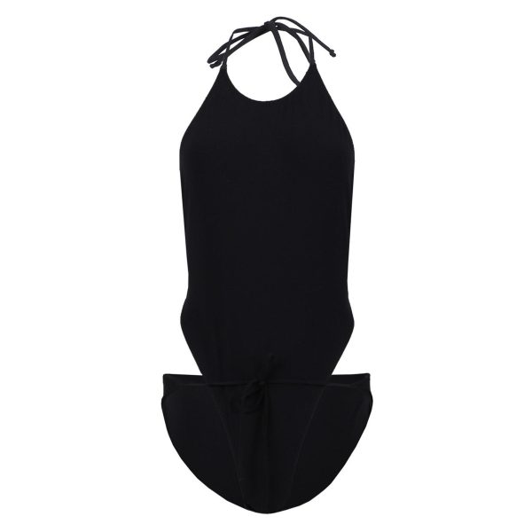 Lisa Marie Fernandez | Women | One Piece Wrap Maillot Swimsuit | Black on Sale