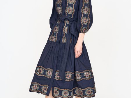 Zoey Dress | Navy Discount