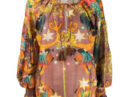 Chufy | Multicolored Abstract Print Blouse Online