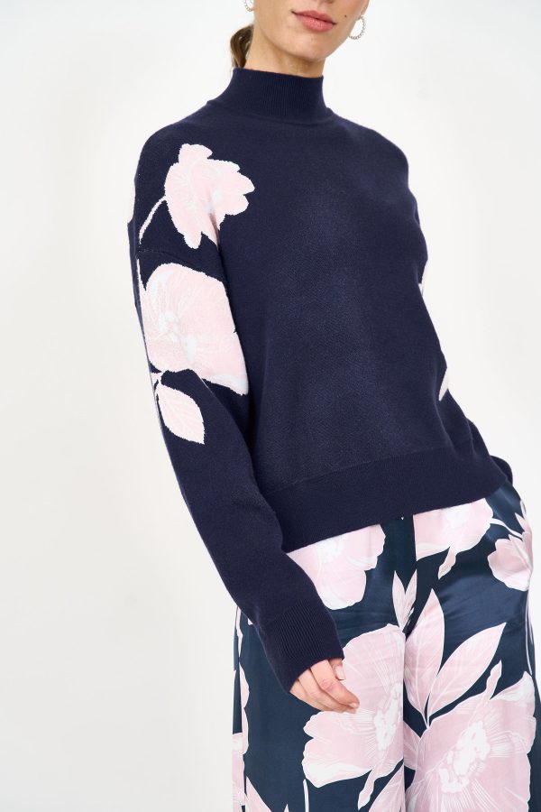 Brookie Sweater | Midnight Blossom For Discount