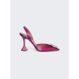 Amina Muaddi | Women | Begum Shadow Slingback Pumps | Purple Online Hot Sale