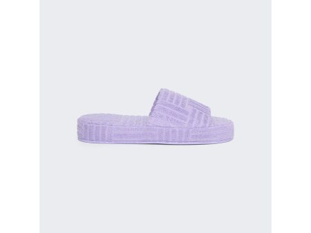 Bottega Veneta | Women | Resort Sponge Slide Sandal | Wisteria Purple Online Sale