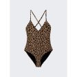 Mara Hoffman | Women | Emma Leopard One-piece Swimsuit | Black Brown Online Hot Sale